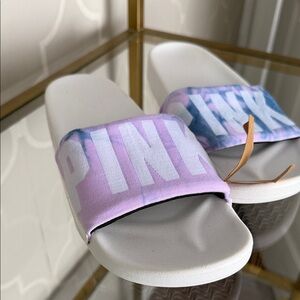 PINK Victoria's Secret Purple and Blue Sandals